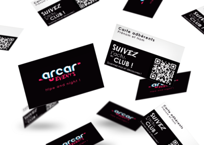 Arcar Event_Carte adhérents